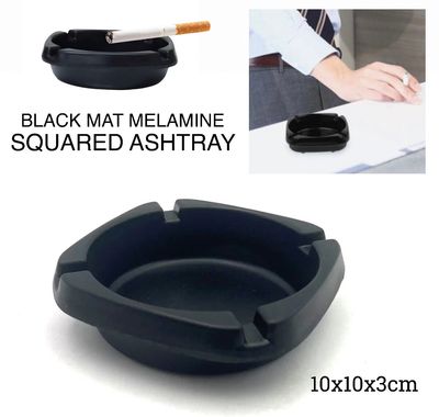 Black Melamine Ashtray