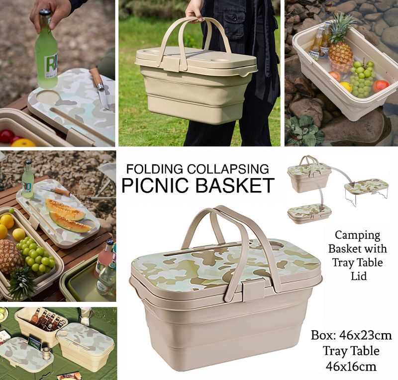 Folding Picnic Basket