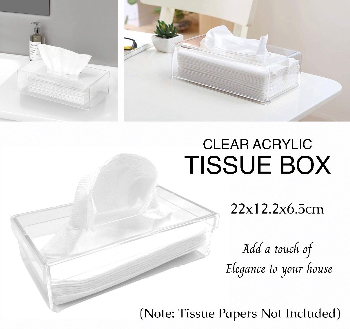 Acrylic Tissue Box (AY01)
