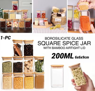Square Glass Jar (200ML)