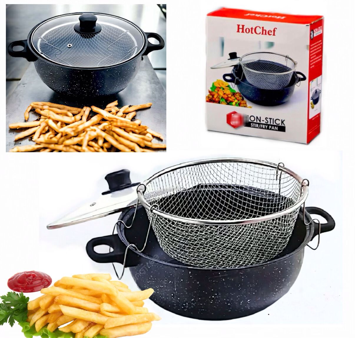 Frying Pot With Basket