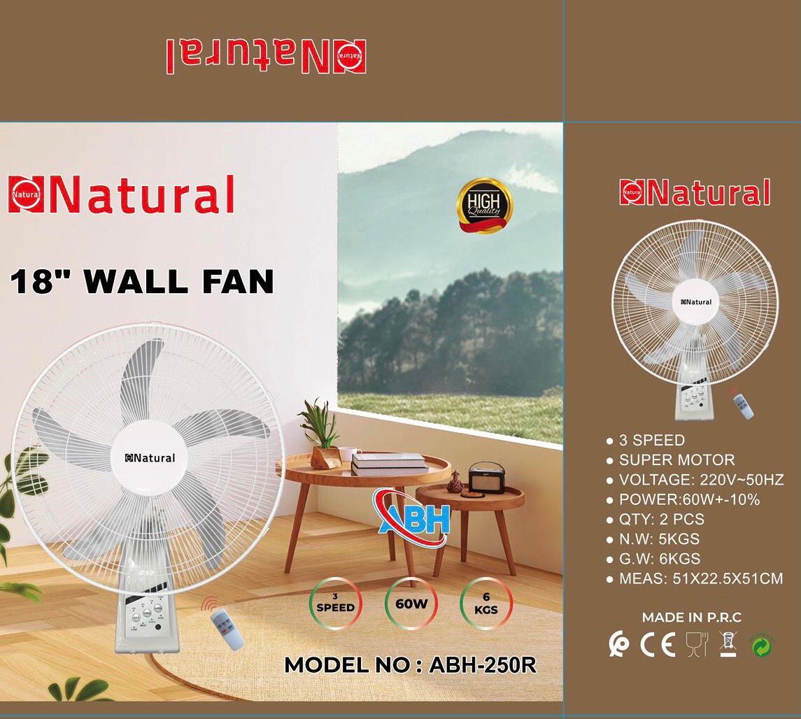 18” Wall Fan (ABH-250R)