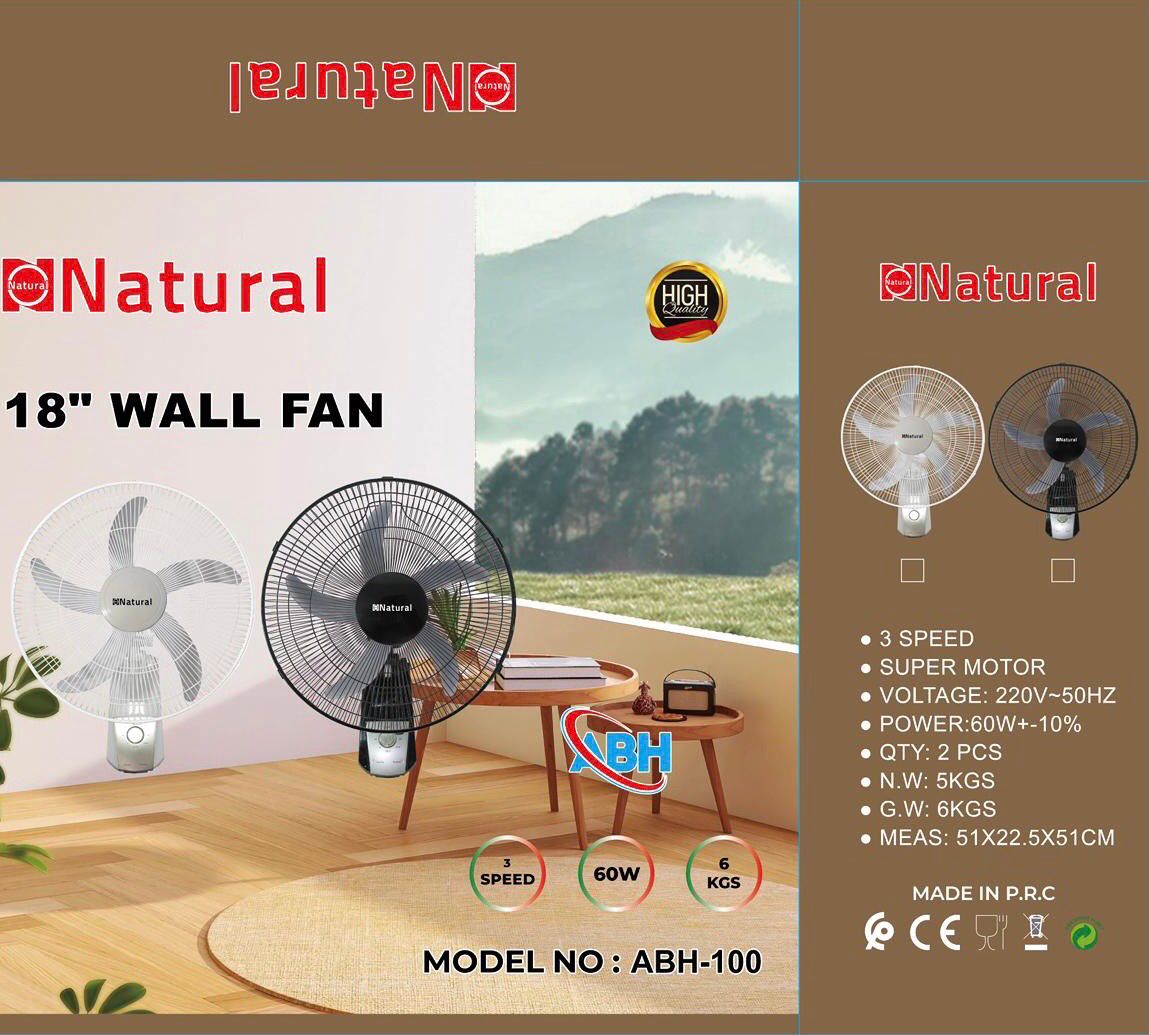 18” Wall Fan (ABH-100)