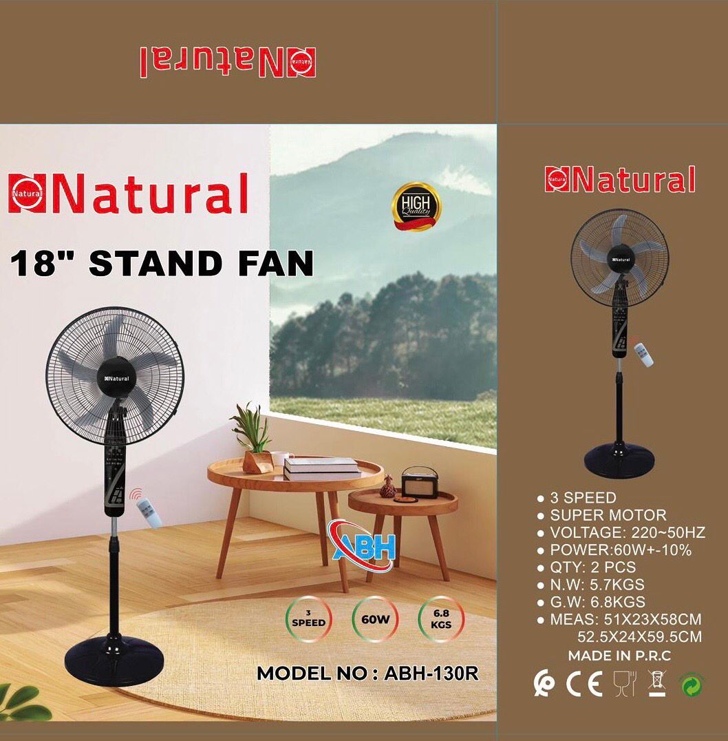 18” Stand Fan (ABH-130R)