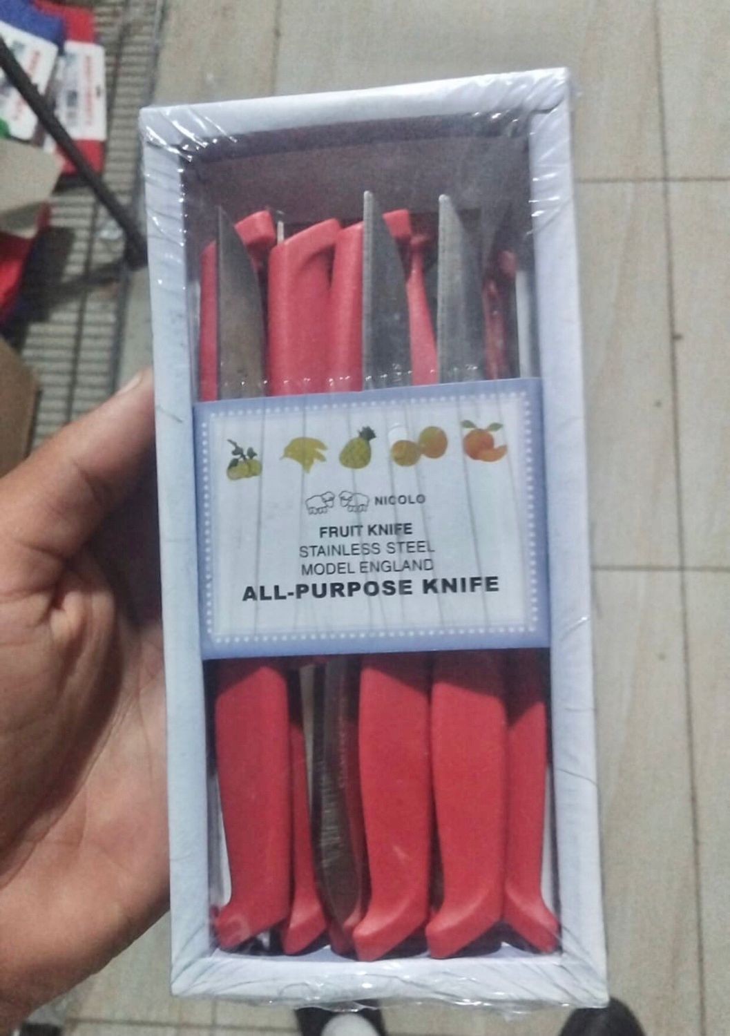 12-pcs Knife Set (Red)