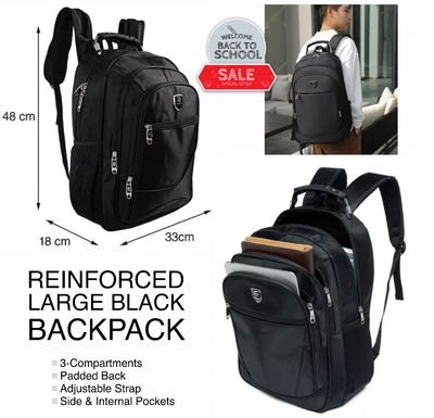 Large Black Backpack