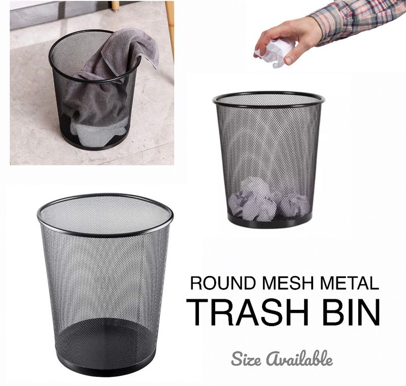 Metal Trash Bin