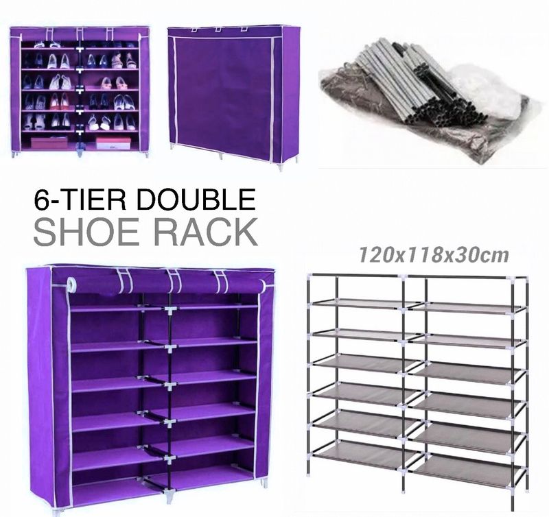 6-Tier Double Shoe Rack (Buy1 Get 1 Free)
