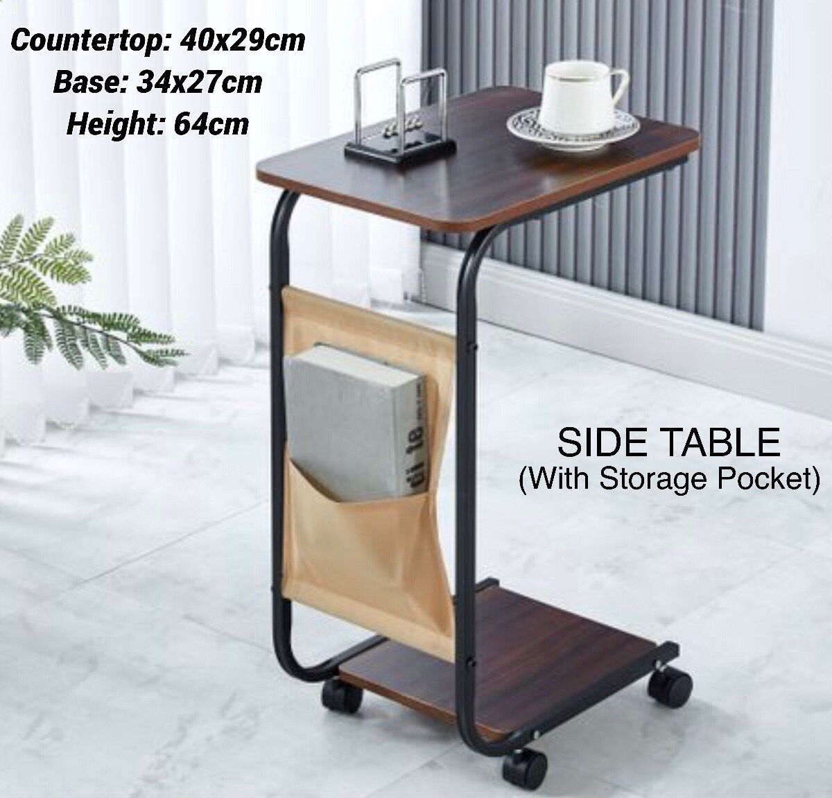 Side Table With Pocket