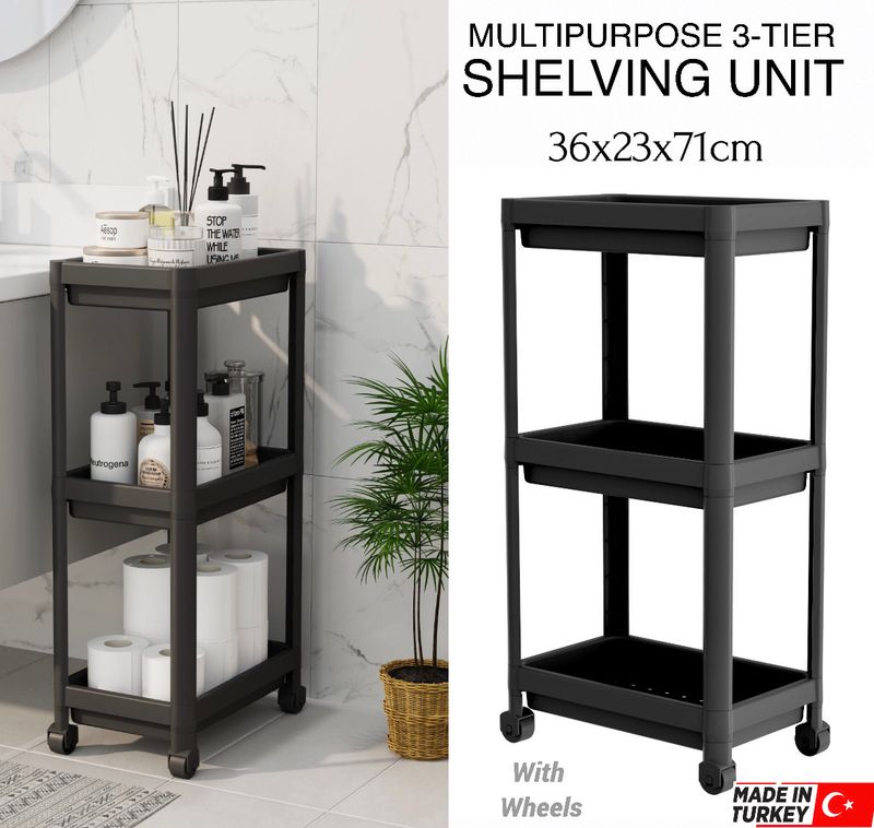 3-Tier Shelving Unit (OM-0626)