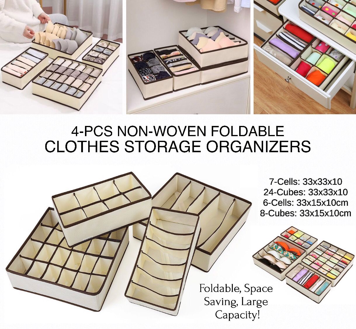 4-Pcs Clothes Storage (35-2003)
