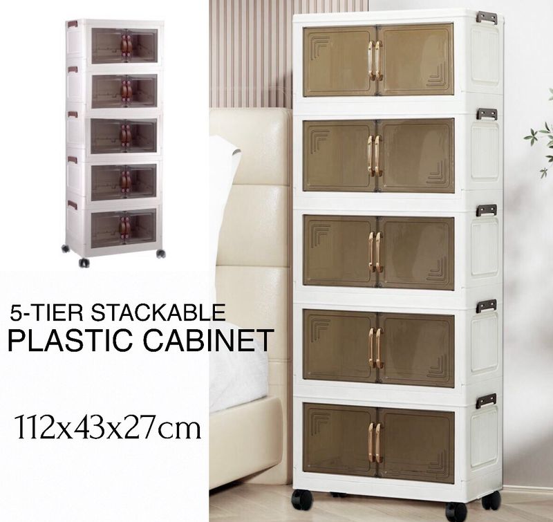 5-Tier Stackable Cabinet