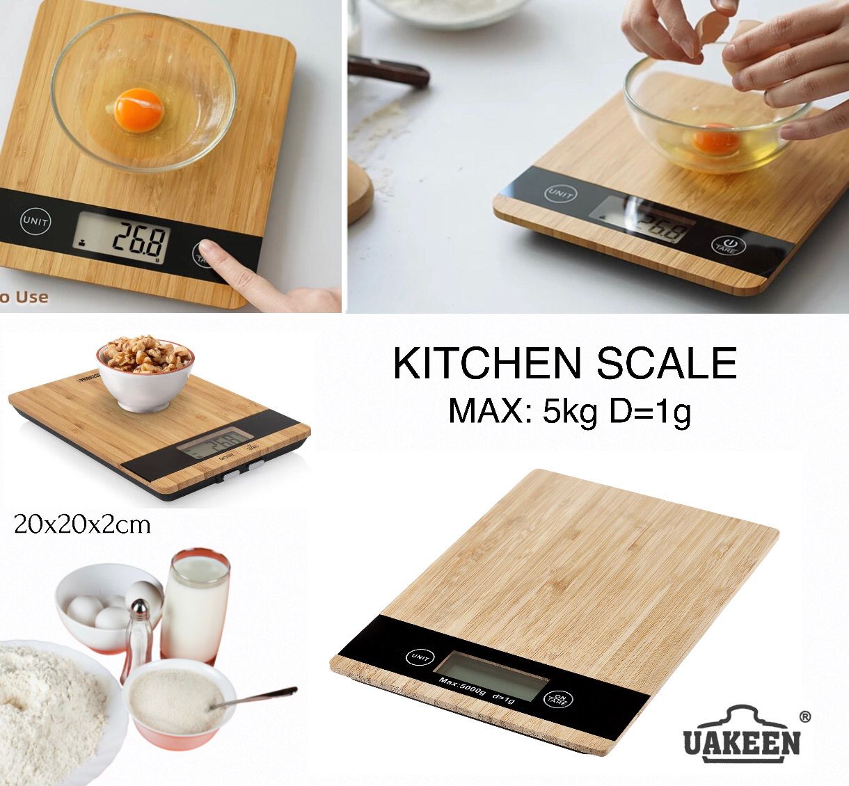 Bamboo Kitchen Scale
