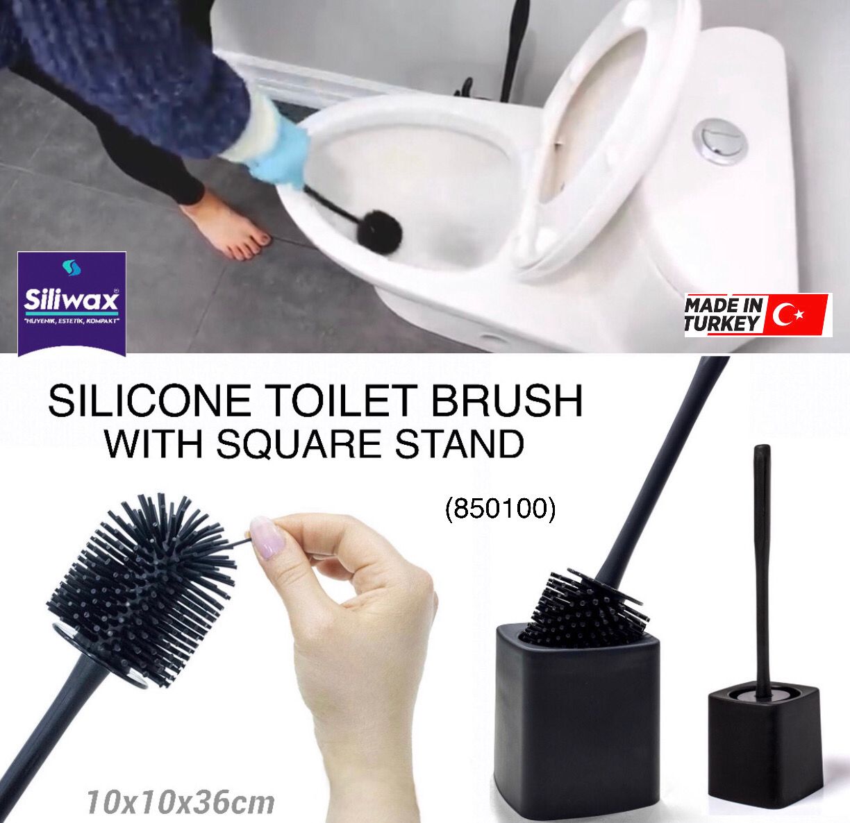 Silicone Toilet Brush (850100)