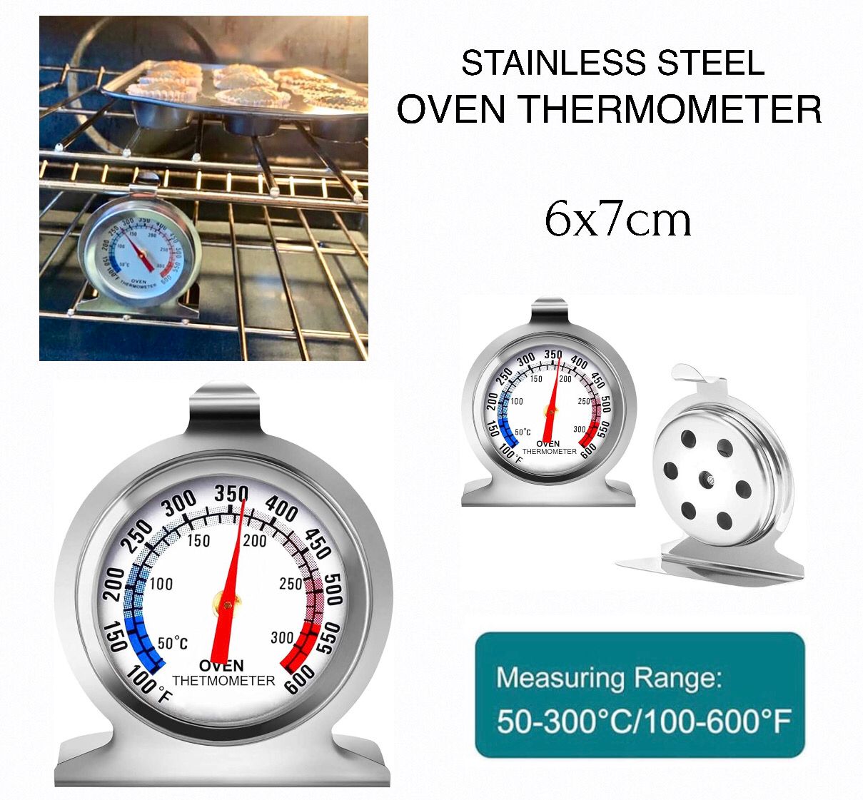 Stainless Steel Oven Thermometer