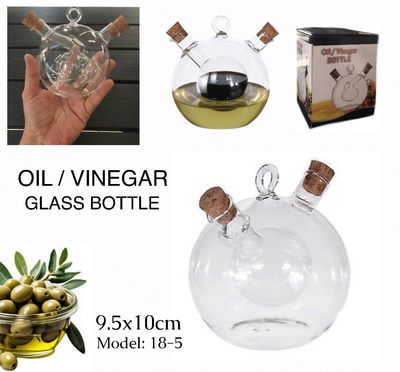 Oil/Vinegar Glass Bottle (18-5)