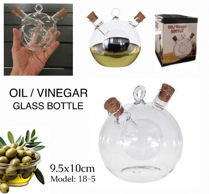 Oil/Vinegar Glass Bottle (18-5)