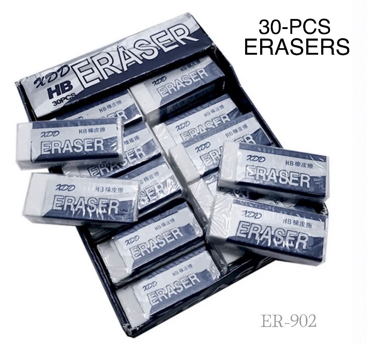 30-Pcs Erasers