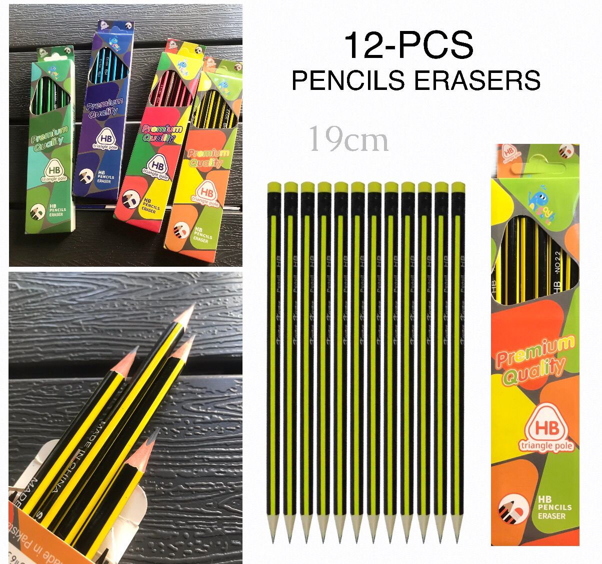 12-Pcs Pencils (HB)