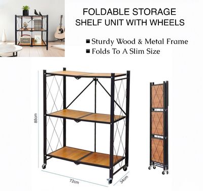 3-Tier Foldable Shelves