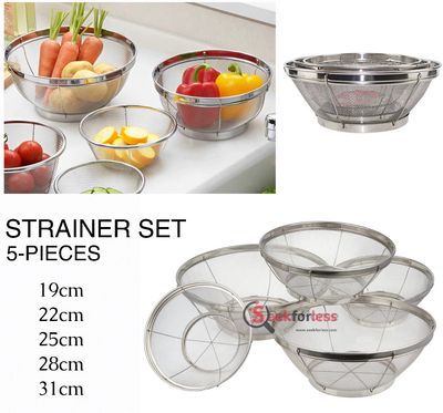 5-Pcs Strainer Set