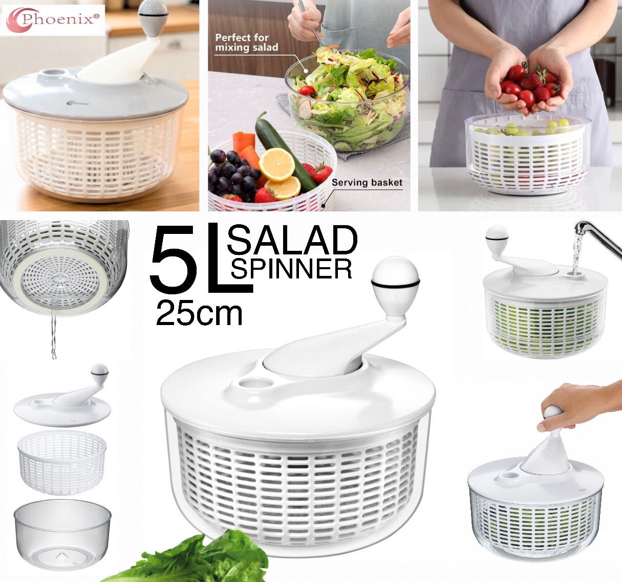 5L Salad Spinner