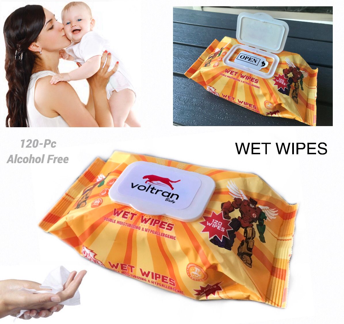 Wet Wipes (120-pc)