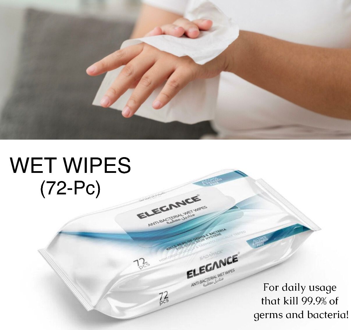 Wet Wipes (72 Wipes)