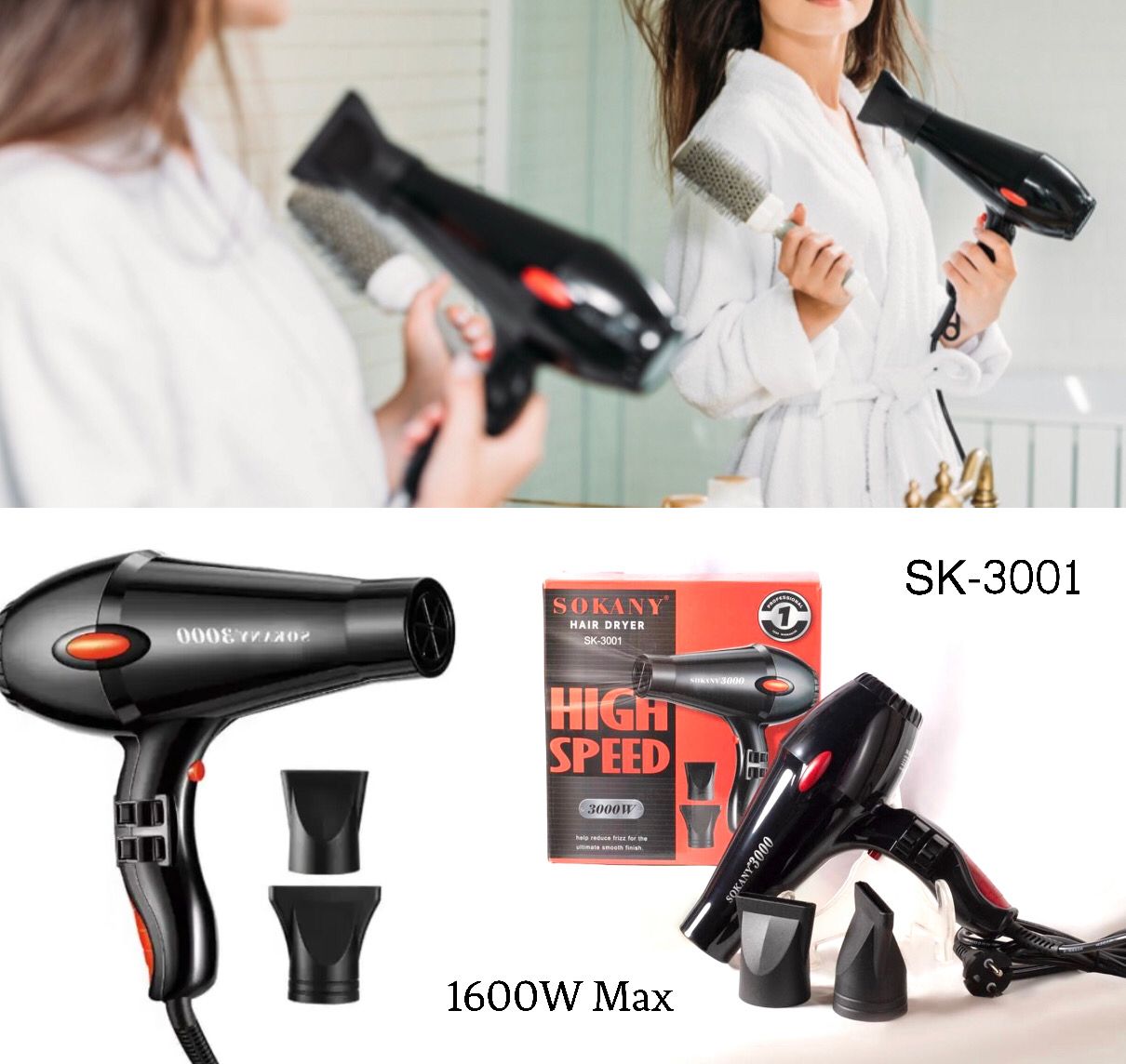 “Sokany” Hair Dryer