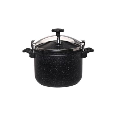 Phoenix Non-stick Marble Professional Granite Pressure Cookware (Black color)
