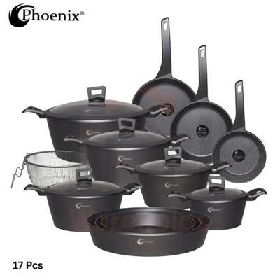 Phoenix 17 Pcs Grey Set (PFANNE-POELE)