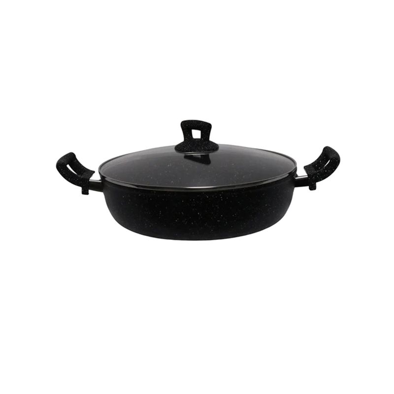Phoenix Black Marble Forged Wok Pot