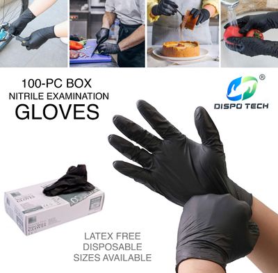 Black Disposable Gloves (100-Pc)