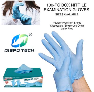 Blue Disposable Gloves (100-Pc)