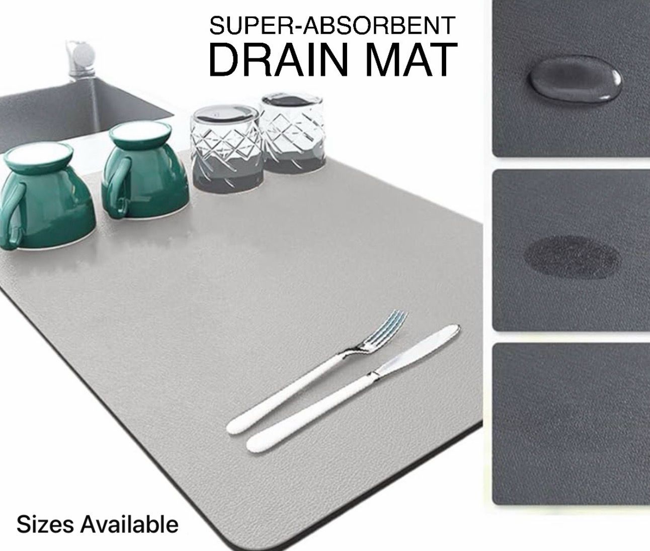 Absorbent Drain Mat 