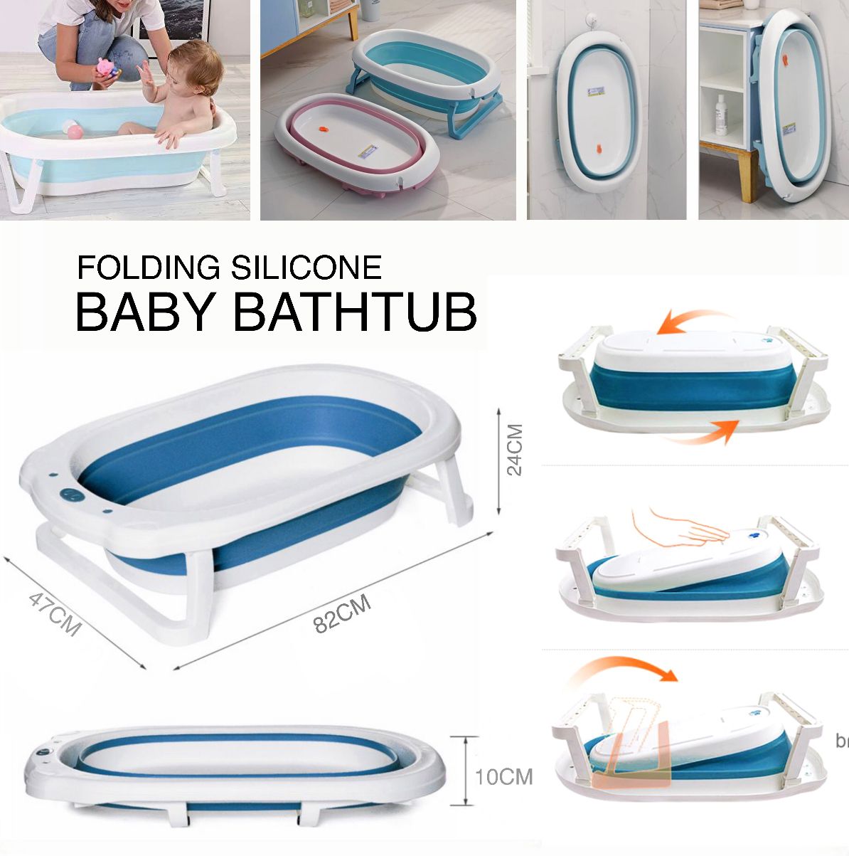 Folding Baby Bathtub
