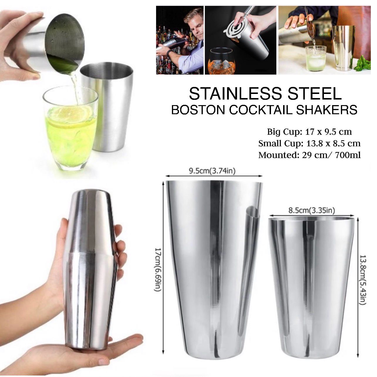 Boston Cocktail Shakers