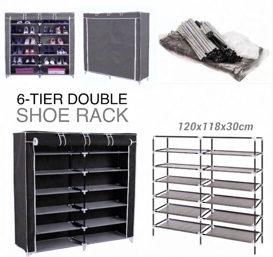 6-Tier Double Shoe Rack