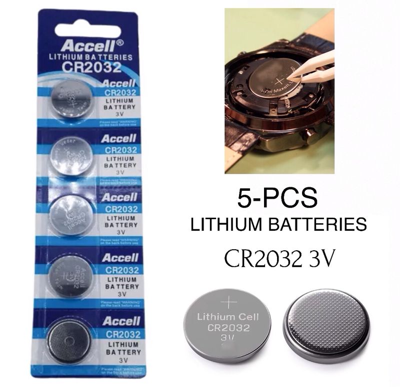 5-Pcs Batteries (CR2032)