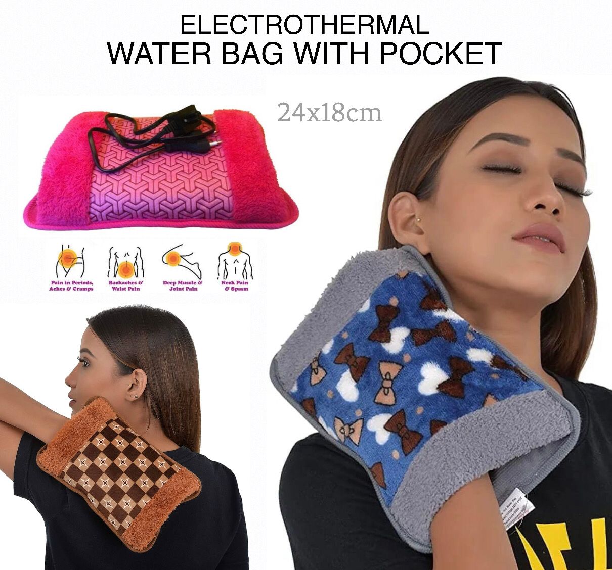 Electric Water Heating Bag (Pocket Design)