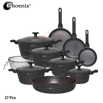 Phoenix 17 Pcs Grey Marble Set