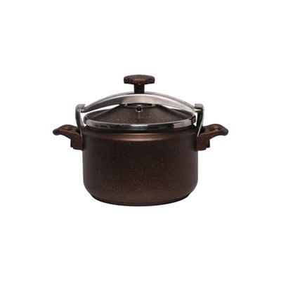 Phoenix Non-stick Marble Professional Granite Pressure Cookware (Brown color)