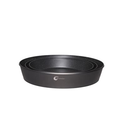 Phoenix 3pcs Black Round Pan Set (PFANNE-POELE)