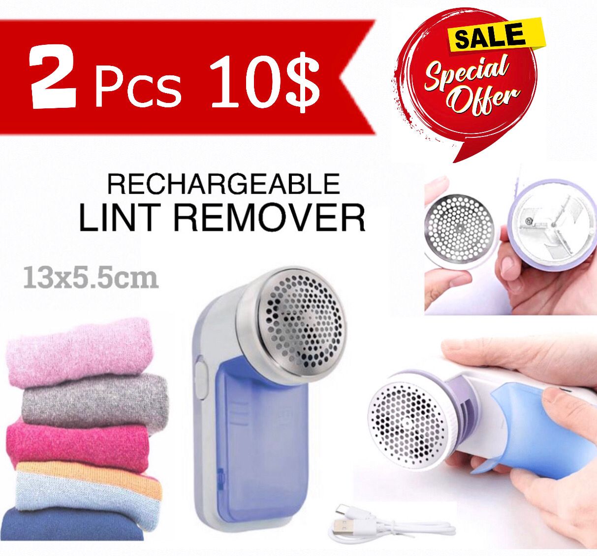 2-Pcs Lint Remover