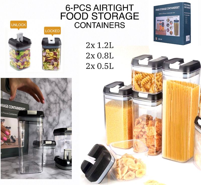 6-Pcs Food Containers