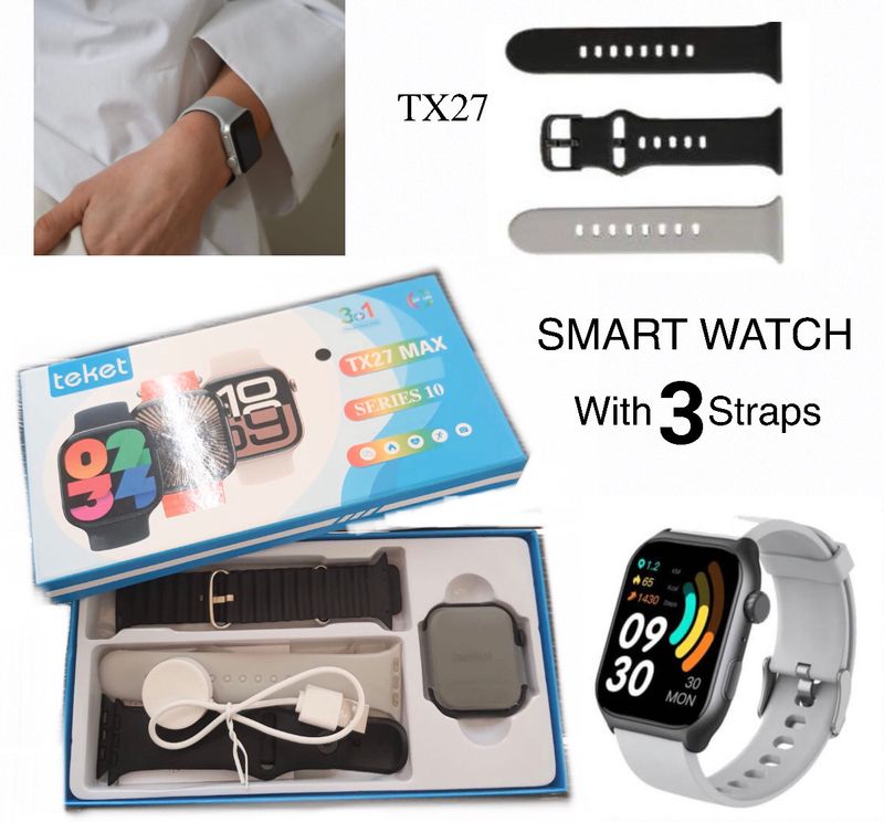 Smart Watch (3 Straps)