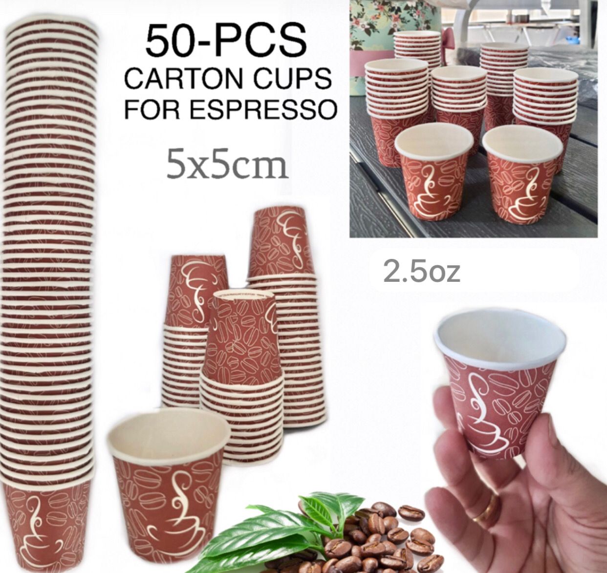 50-Pc Espresso Cups