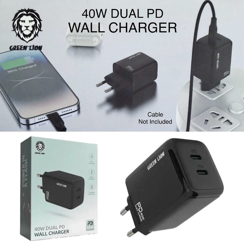 40W Dual PD Charger
