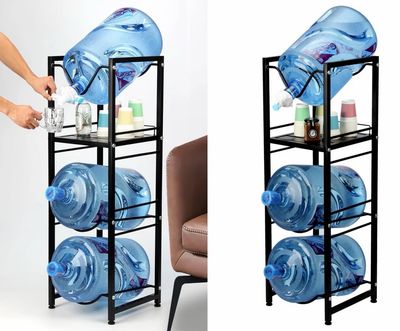 Bottle Stand With Shelf