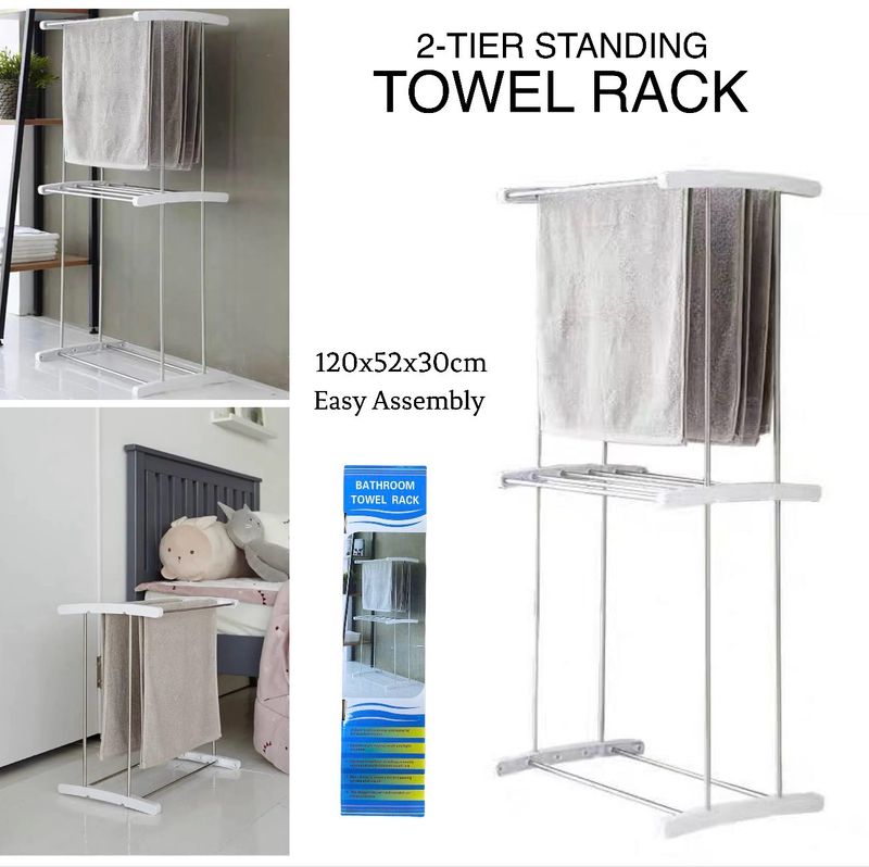 2-Tier Towel Rack